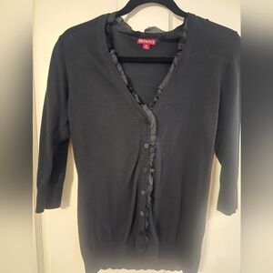 Merona Women's Size M Black Cardigan Sweater